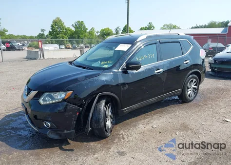 2014 Nissan Rogue S/Sl/Sv из США, поврежденный, VIN 5N1AT2MV8EC860310